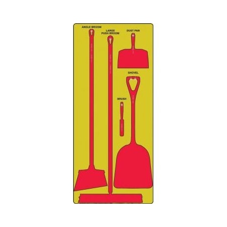 Accuform DRY ZONE STOREBOARDS PSB910YLRD PSB910YLRD